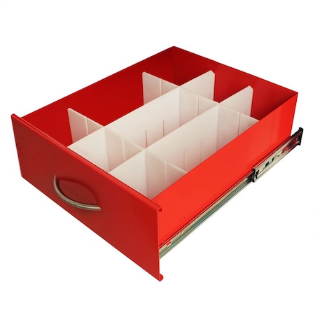 Harloff Basic MDS18 Adjustable Plastic Divider Set, 6 Inch Drawers MD18-DIV6-B